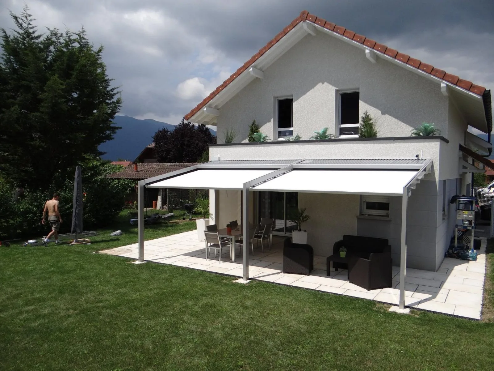 Réalisation pergola bioclimatique sur mesure 22